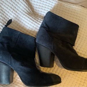 Navy blue suede rag & bone boots